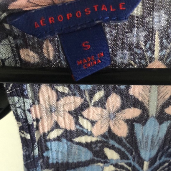 Aeropostale blue paisley romper - Picture 3 of 4
